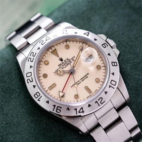 rolex cream|Rolex explorer ii dial.